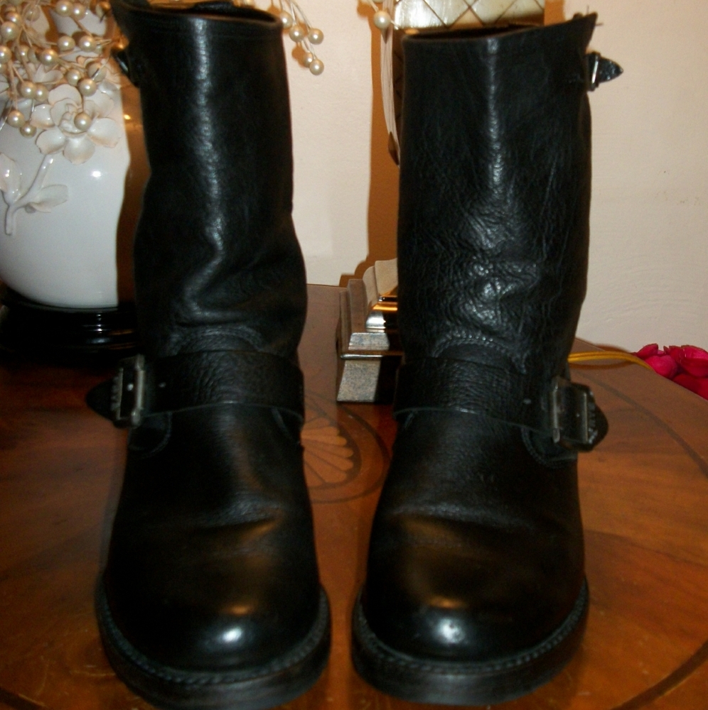 Frye Black Leather Boots